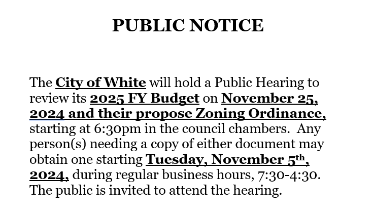 Public Hearing Notice